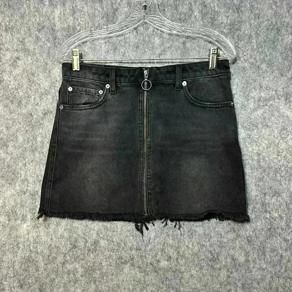 We The Free Denim Distressed Mini Skirt - Size 27